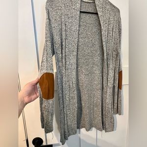 Gray cardigan